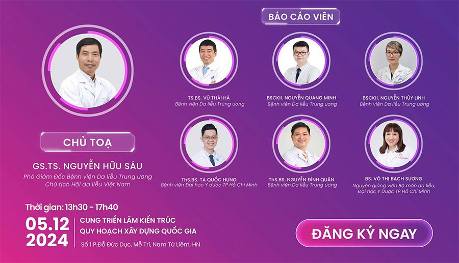 Đăng ký tham dự Beauty Summit 2024 để gặp gỡ các chuyên gia hàng đầu về da liễu