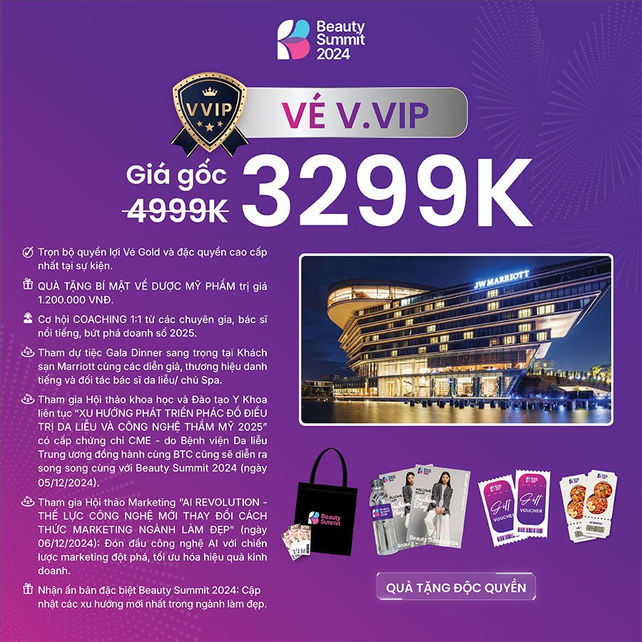 Ưu đãi dành cho hạng vé V.VIP