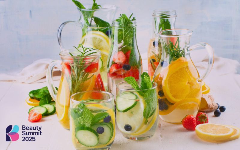 Dùng nước detox để thải độc da từ sâu bên trong Dùng nước detox để thải độc da từ sâu bên trong