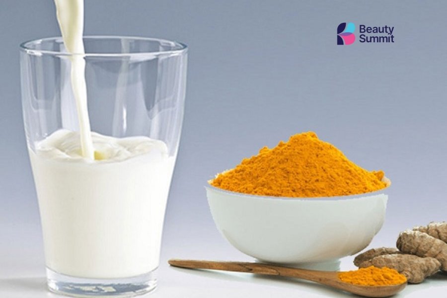 l&agrave;m trắng da body bằng Sữa tươi v&agrave; bột nghệ