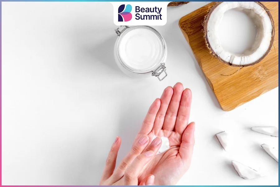 Thoa trực tiếp dầu dừa