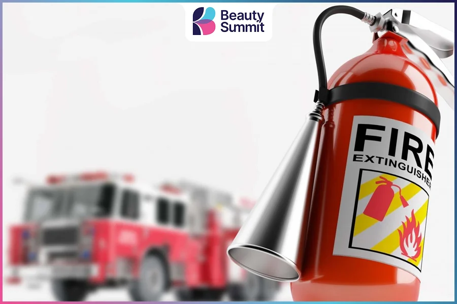 mở spa cần đảm bảo an to&agrave;n ph&ograve;ng ch&aacute;y chữa ch&aacute;y