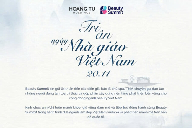 Beauty Summit tri ân ngày Nhà giáo Việt Nam 20/11 – tôn vinh những người dẫn dắt tri thức ngành làm đẹp