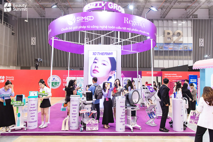 gian hàng tiêu chuẩn không có lợi thế nhiều