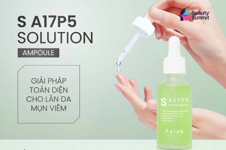 TOP 5 Loại Serum dưỡng trắng da, mờ thâm Tốt & An toàn 6 serum làm sáng da PALAB S A17P5 Solution Ampoule