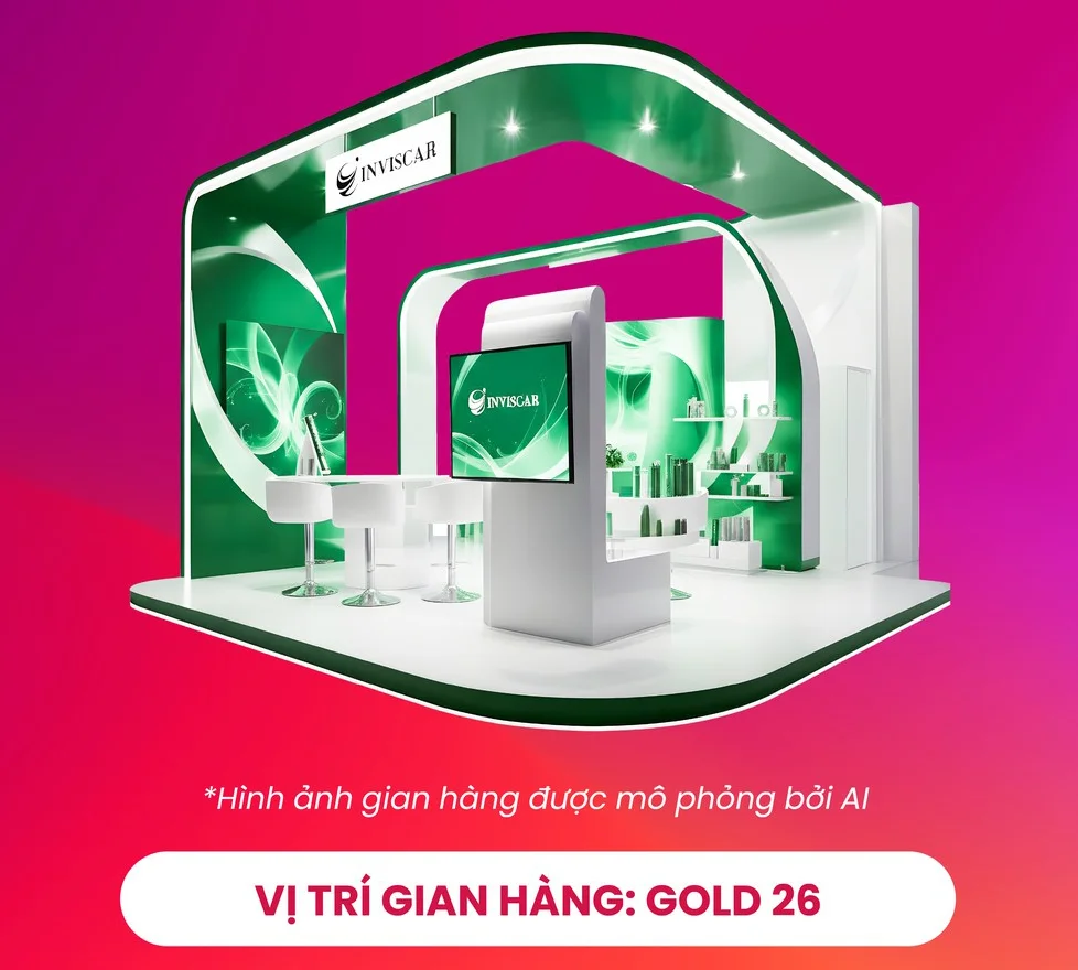 Inviscar tham gia Beauty Summit 2026 ở gian Gold 26