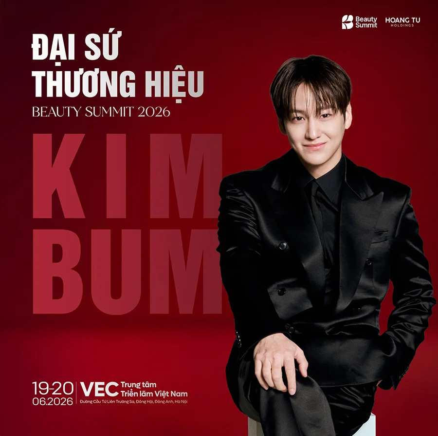 Diễn viên Kim Bum chính thức trở lại với vai trò đại sứ thương hiệu Beauty Summit 2026 5 Nam diễn viên Kim Bum - Đại sứ thương hiệu Beauty Summit 2026
