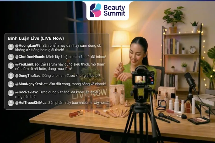 B&iacute; quyết tăng đơn khi livestream mỹ phẩm