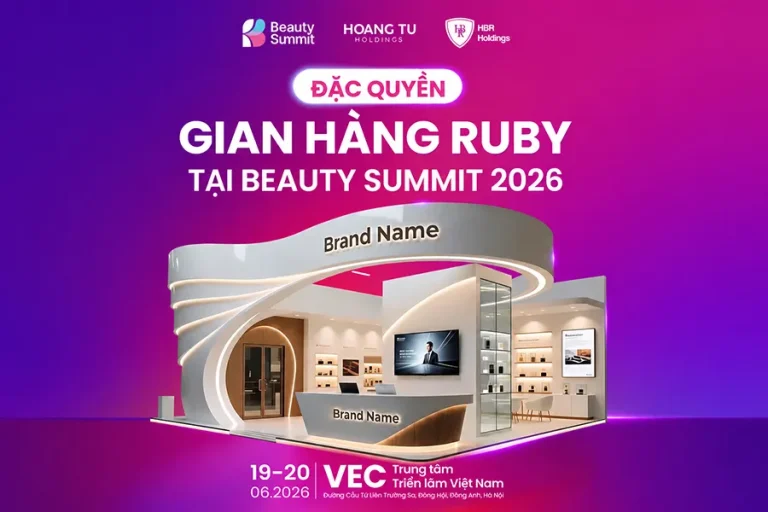 Gian hàng Ruby – Giải pháp tối ưu để thương hiệu bứt tốc tại Beauty Summit 2026