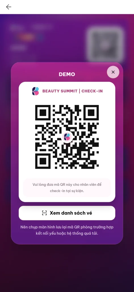 QR Checkin của bạn