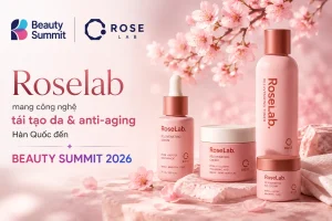 Roselab mang công nghệ tái tạo da và anti-aging Hàn Quốc đến beauty summit 2026