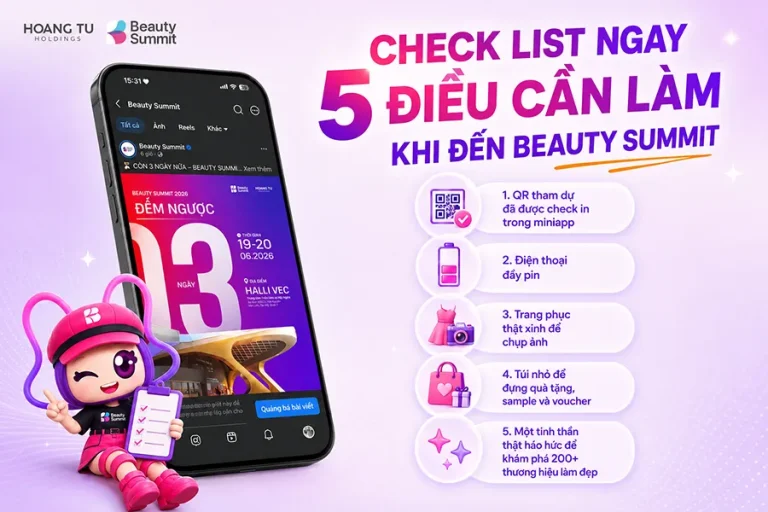 Checklist 5 điều cần làm khi đi Beauty Summit 2026