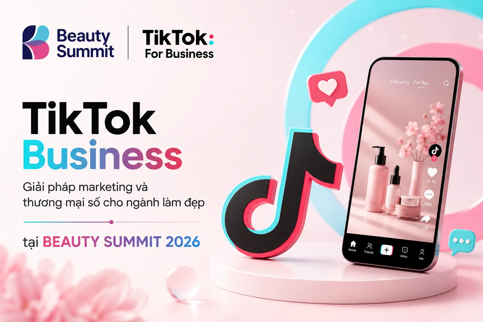 TikTok Business – Giải pháp marketing và thương mại số cho ngành làm đẹp tại Beauty Summit 2026