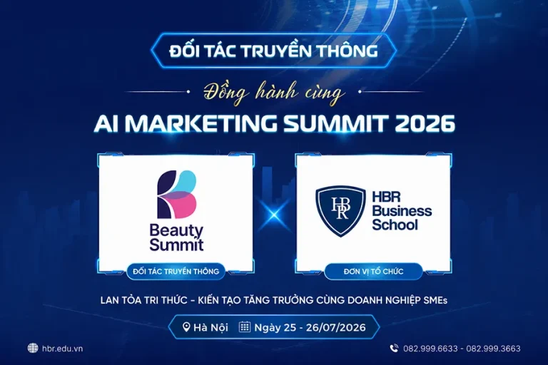 Beauty Summit và Trường Doanh Nhân HBR – liên minh chiến lược đồng hành cùng AI Marketing Summit 2026