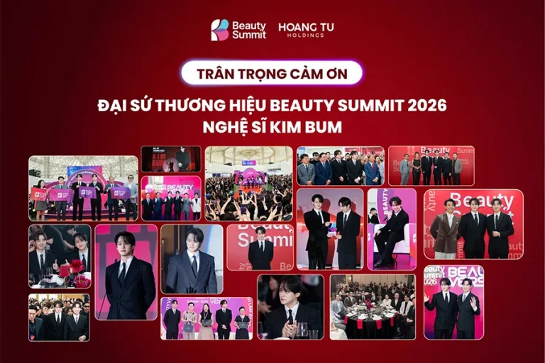 Lời cảm ơn từ Beauty Summit gửi đến Đại sứ thương hiệu Kim Bum