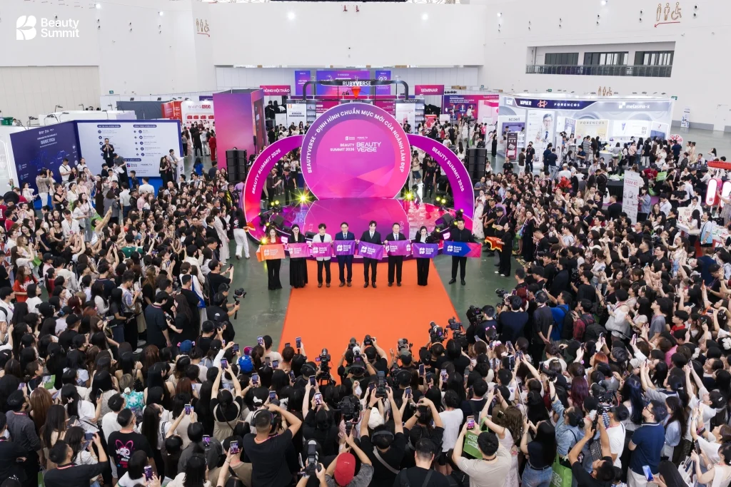 Khu vực triển lãm B2B và B2C tại Beauty Summit